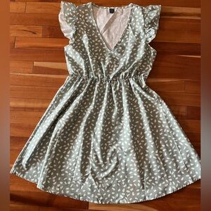 SHEIN Mint Green Dress with White Dots
